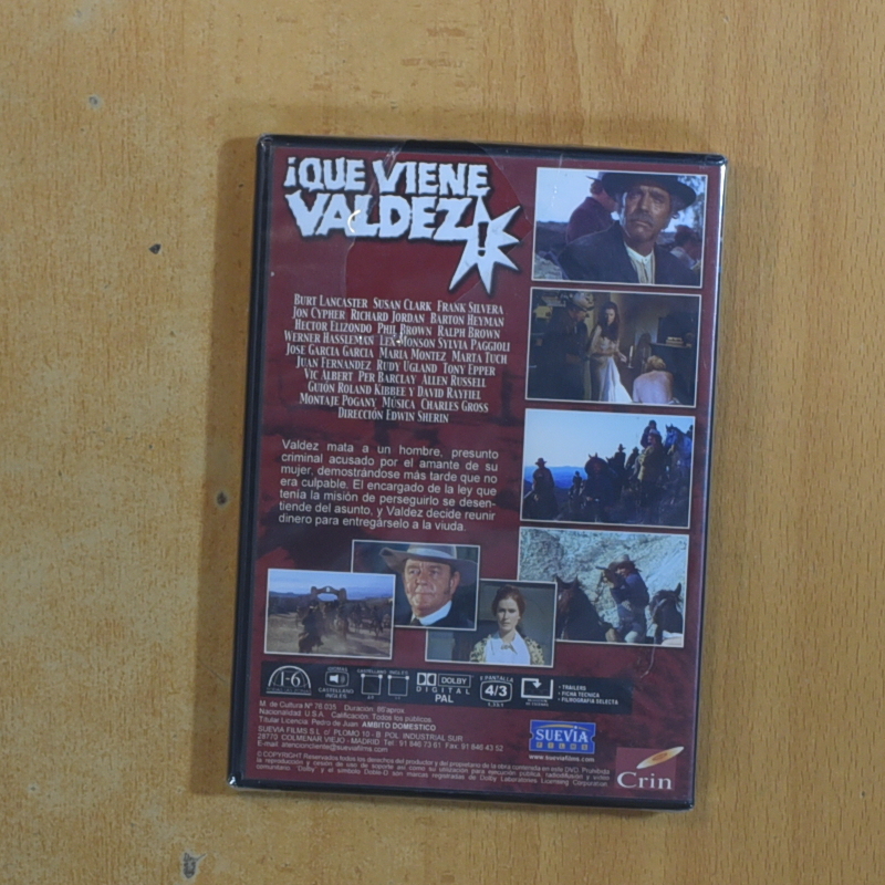 QUE VIENE VALDEZ - DVD