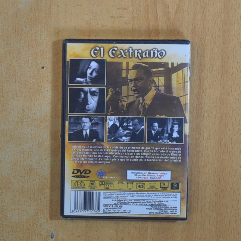 EL EXTRAÑO - DVD