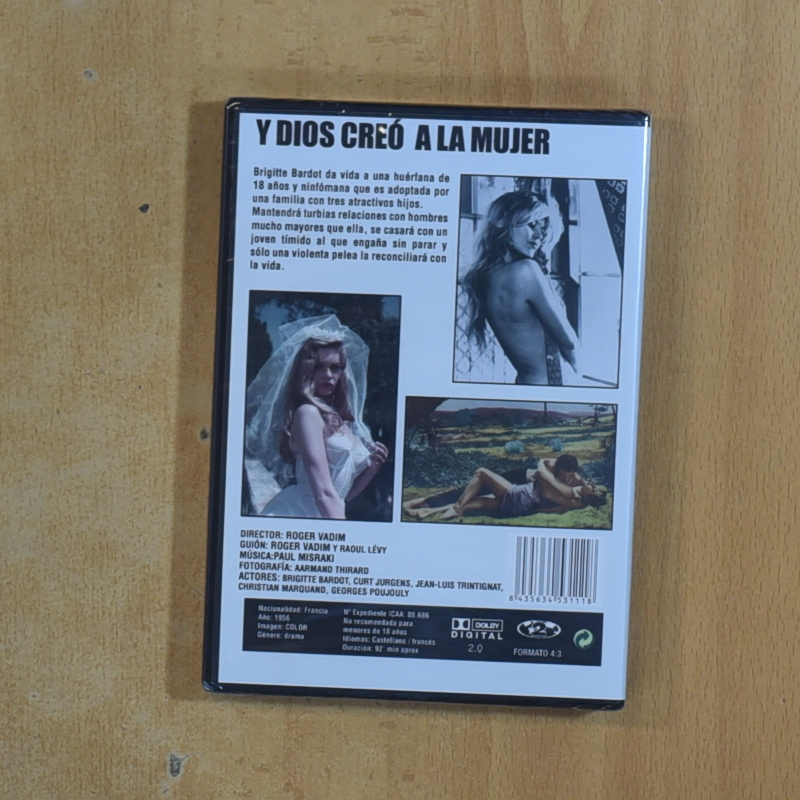 Y DIOS CREO A LA MUJER - DVD
