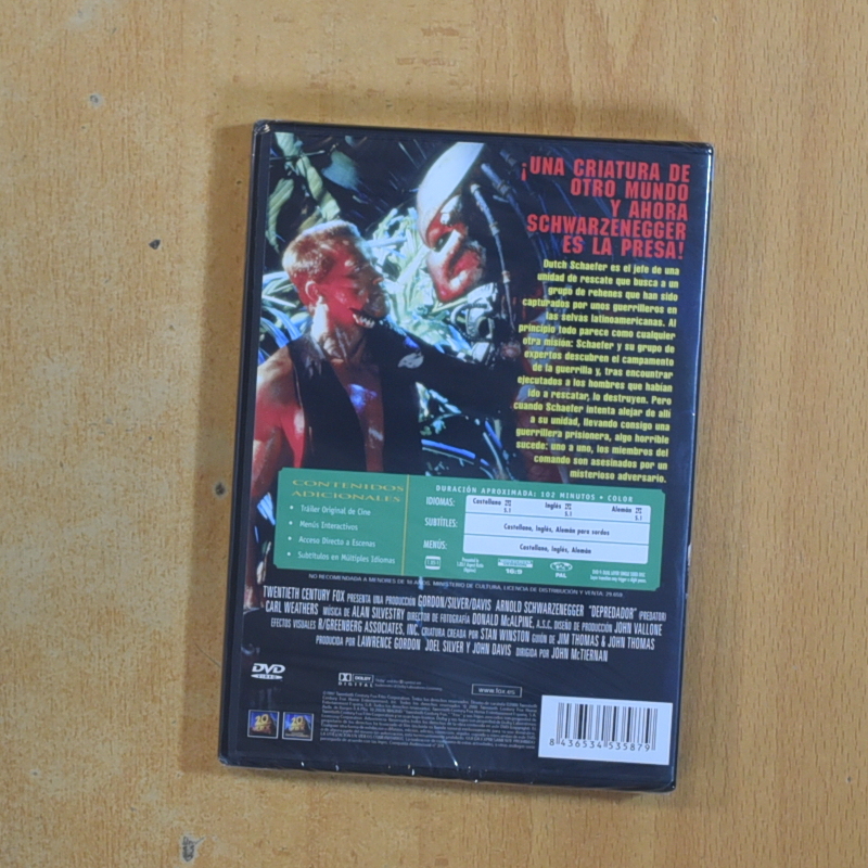 DEPREDADOR - DVD
