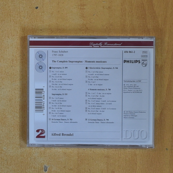 SCHUBERT - THE COMPLETE IMPROMPTUS - CD