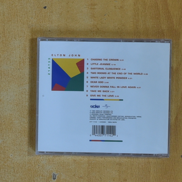 ELTON JOHN - 21 AT 33 - CD