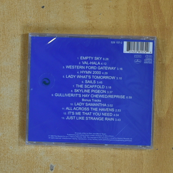 ELTON JOHN - EMPTY SKY - CD