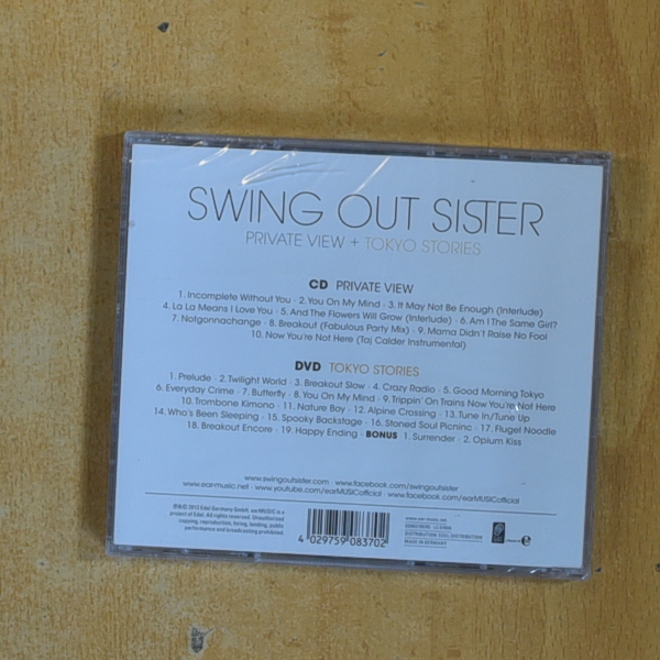 SWING OUT SISTER - PRIVATE VIEW - CD
