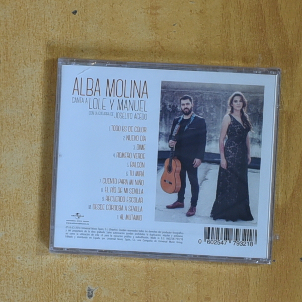 ALBA MOLINA - CANTA A LOLE Y MANUEL - CD