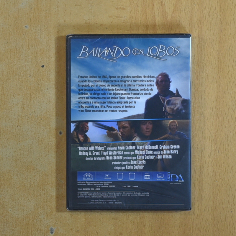 BAILANDO CON LOBOS - DVD