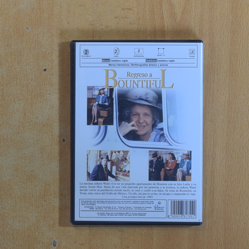 REGRESO A BOUNTIFUL - DVD