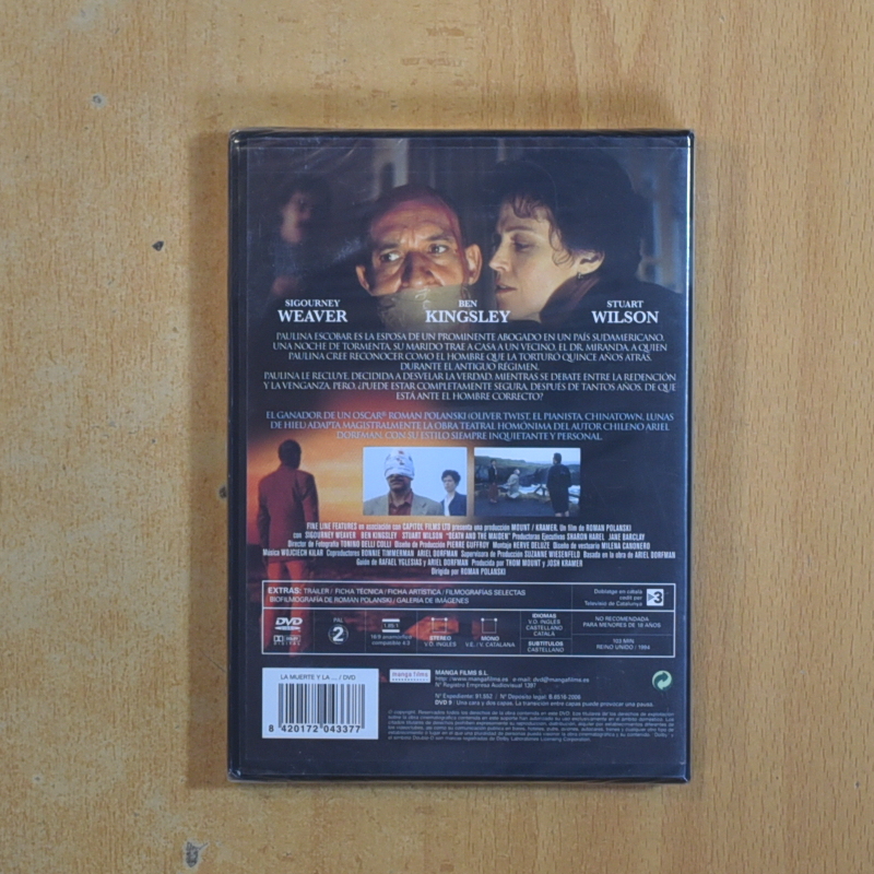 LA MUERTE Y LA DONCELLA - DVD