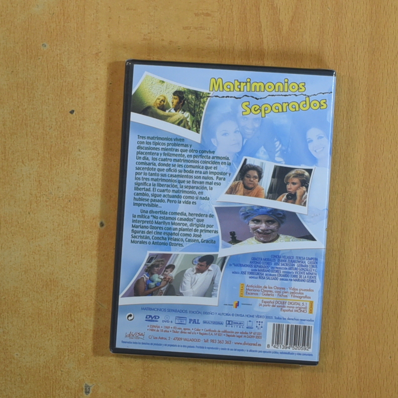 MATRIMONIOS SEPARADOS - DVD