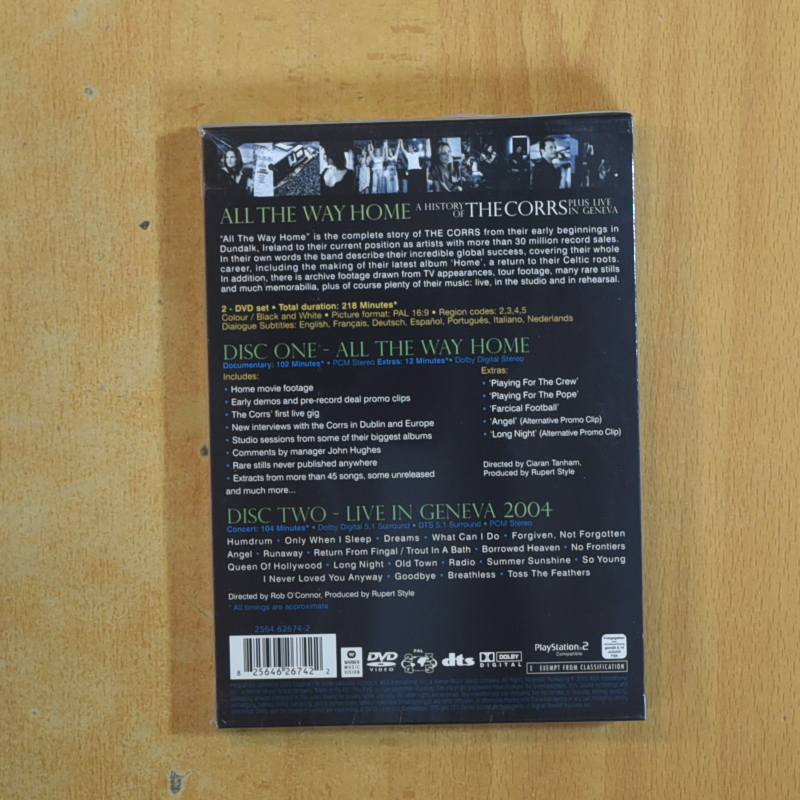 ALL THE WAY HOME A HISTORY OF THE CORRS LIVE GENEVA - DVD