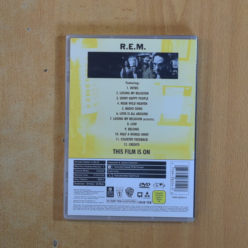 REM THIS FILM IS ON - DVD