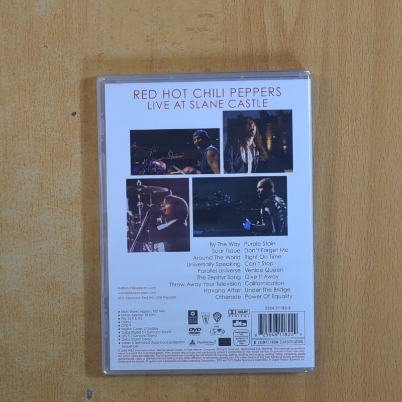 RED HOT CHILI PEPPERS LIVE AT SLANE CASTLE - DVD