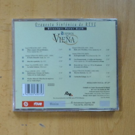 ORQUESTA SINFONICA DE RTVE - SUSPIROS DE VIENA - CD