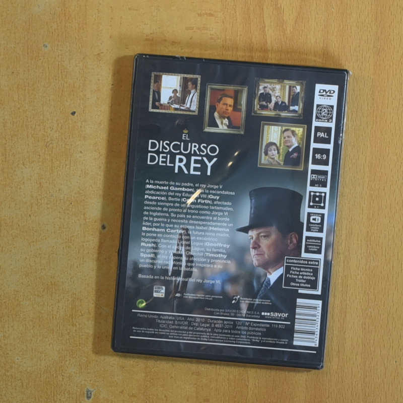 EL DISCURSO DEL REY - DVD
