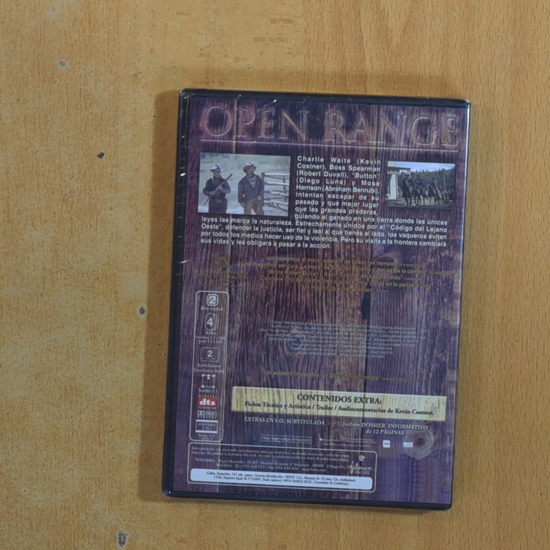 OPEN RANGE - DVD