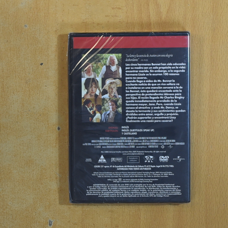 ORGULLO Y PREJUICIO - DVD