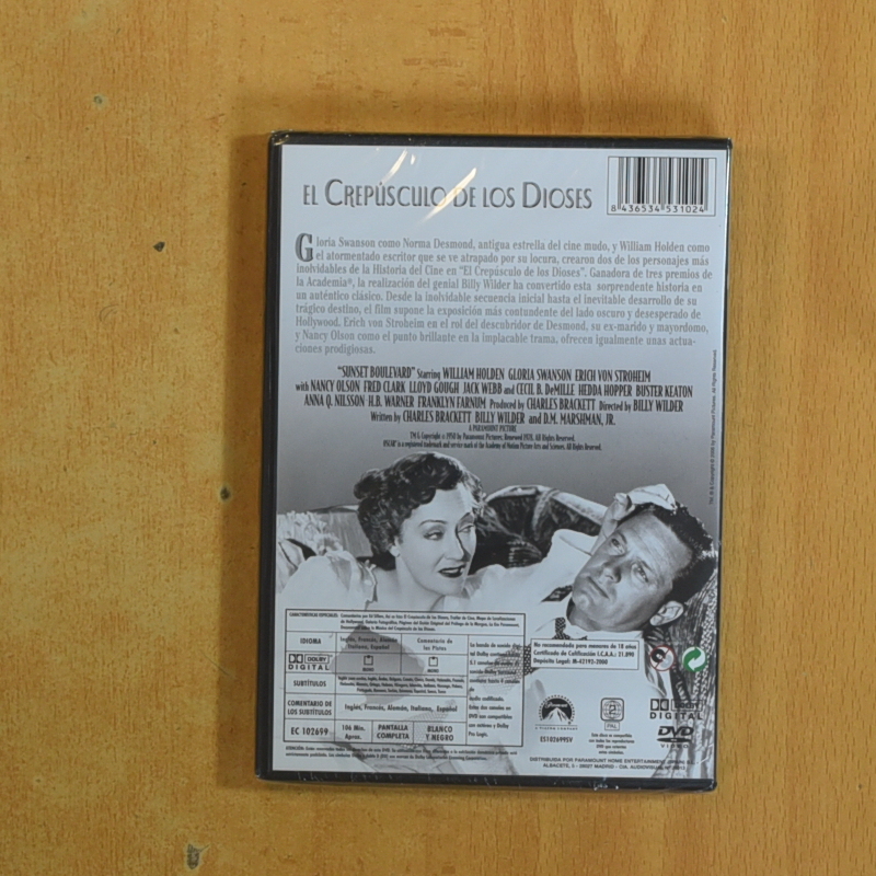 EL CREPUSCULO DE LOS DIOSES - DVD