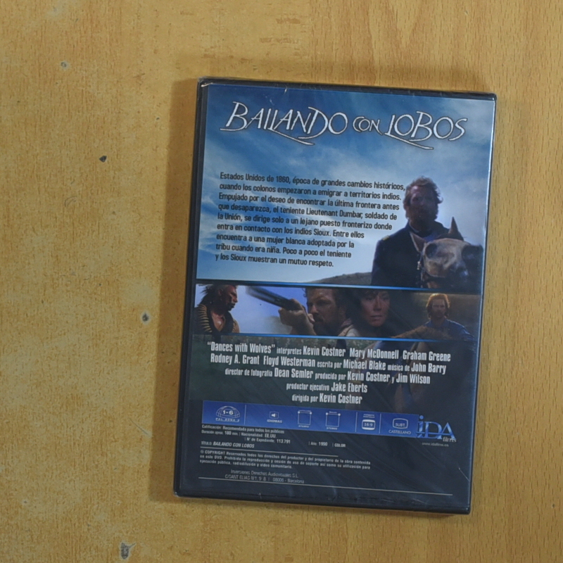 BAILANDO CON LOBOS - DVD
