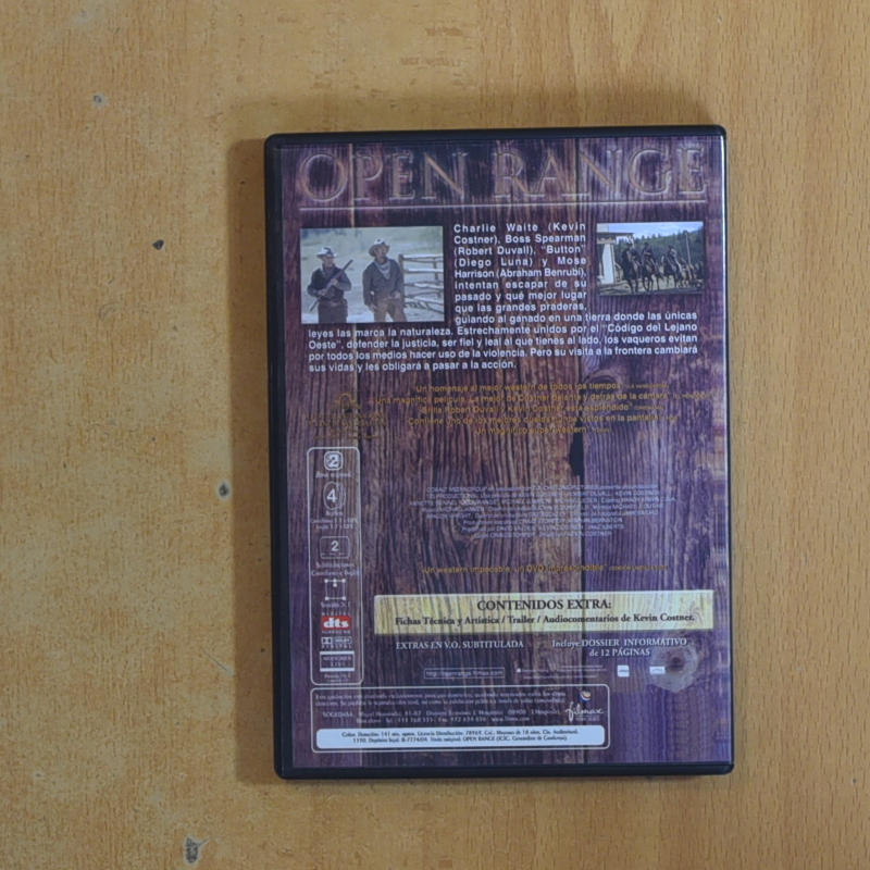 OPEN RANGE - DVD