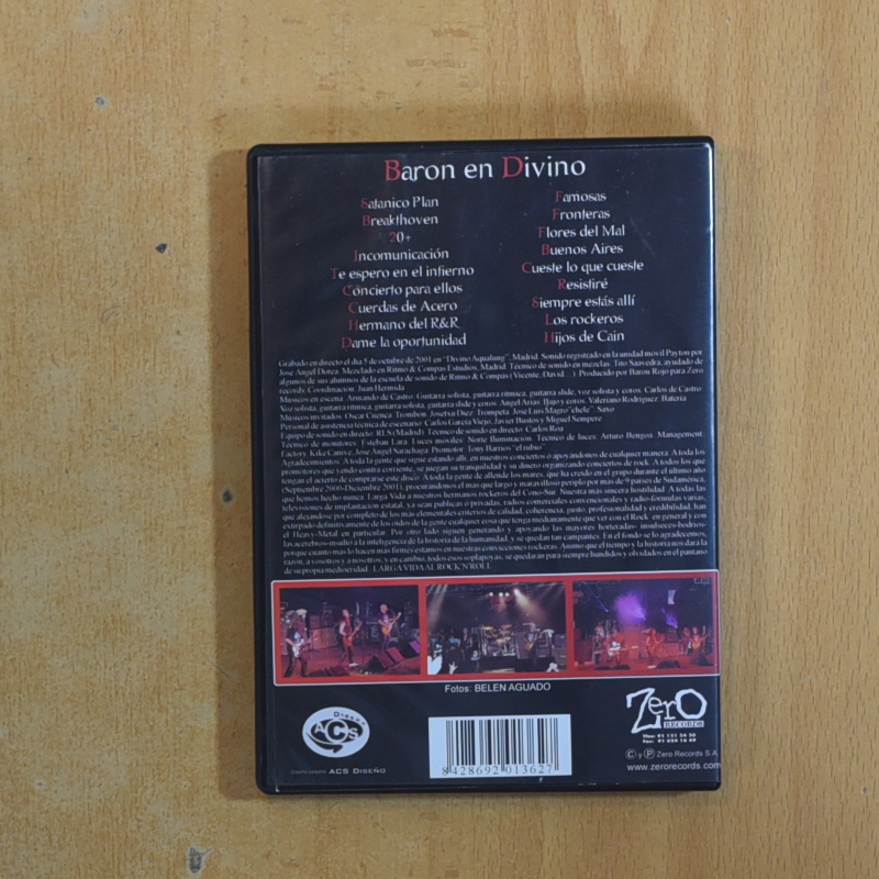 BARON ROJO BARON EN DIVINO - DVD