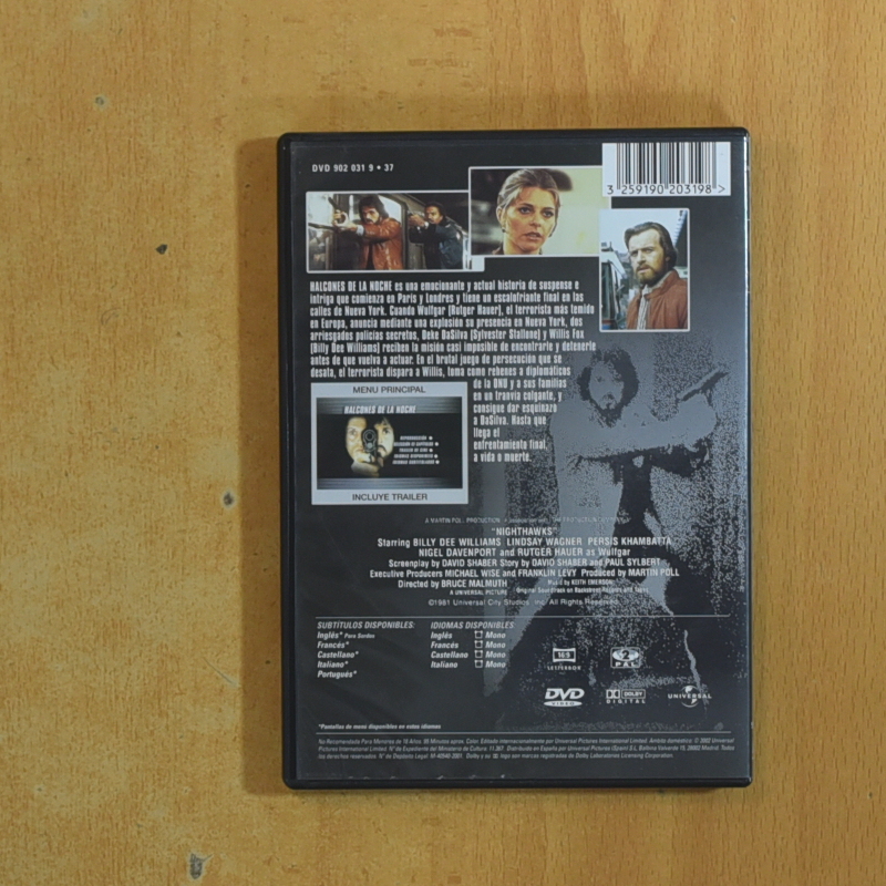 HALCONES DE LA NOCHE - DVD