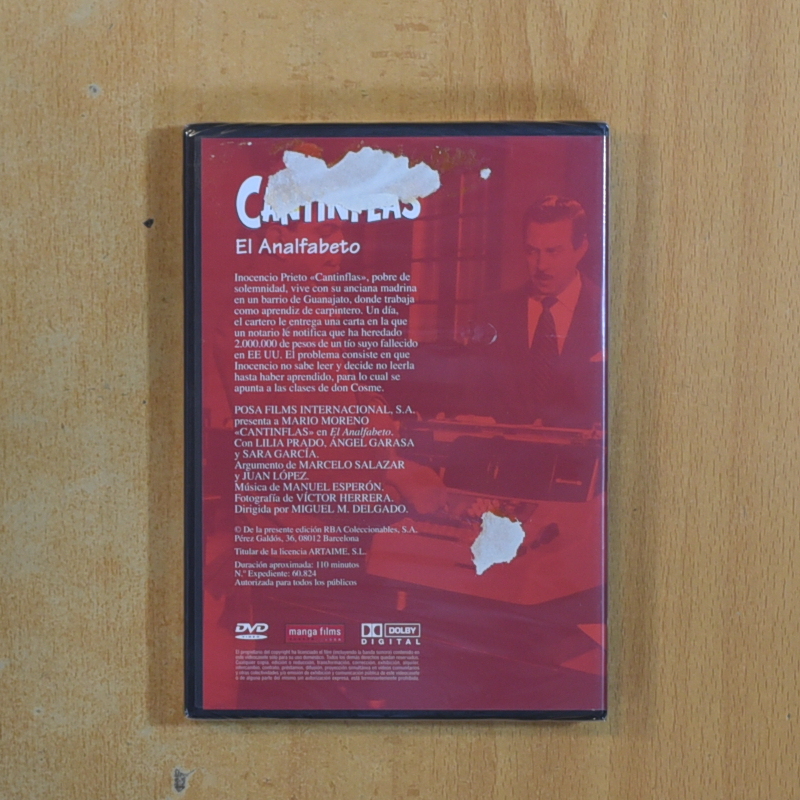CANTINFLAS EL ANALFABETO - DVD