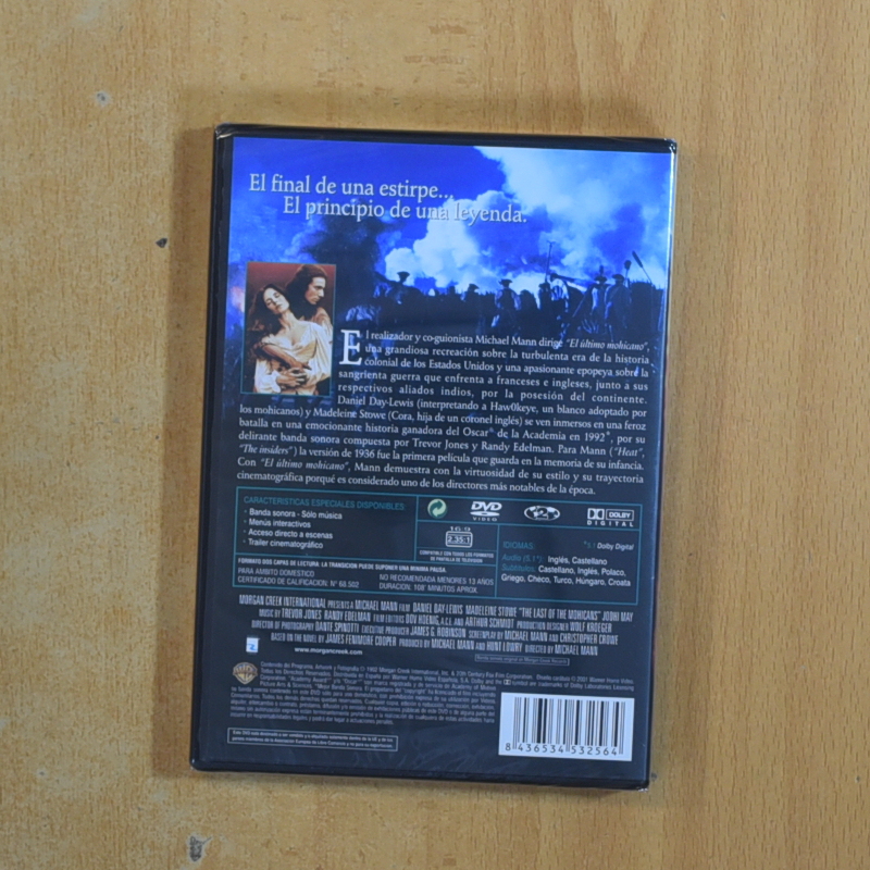 EL ULTIMO MOHICANO - DVD