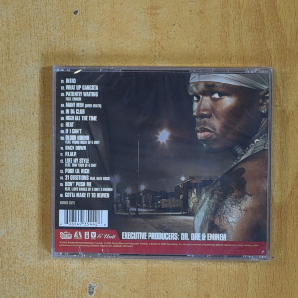 50 CENT - GET RICH OR DIE TRYIN - CD