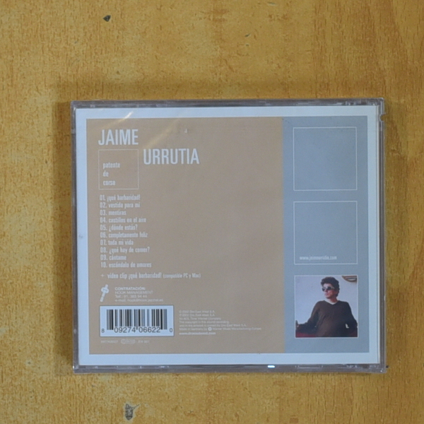 JAIME URRUTIA - PATENTE DE CORSO - CD
