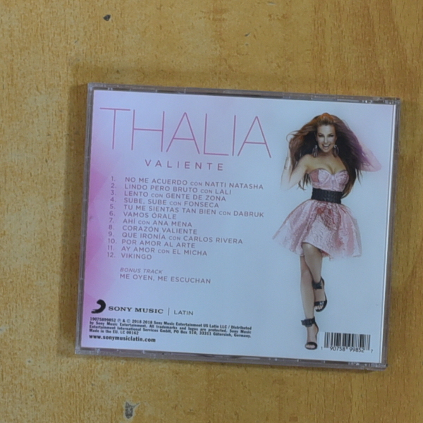 THALIA - VALIENTE - CD