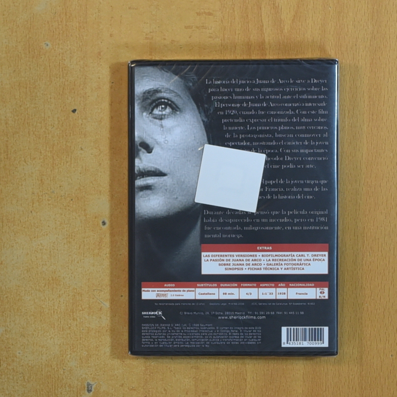 LA PASION DE JUANA DE ARCO - DVD