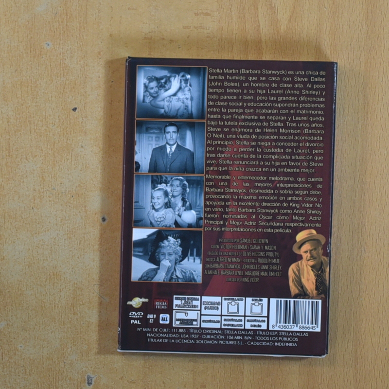 STELLA DALLAS - DVD