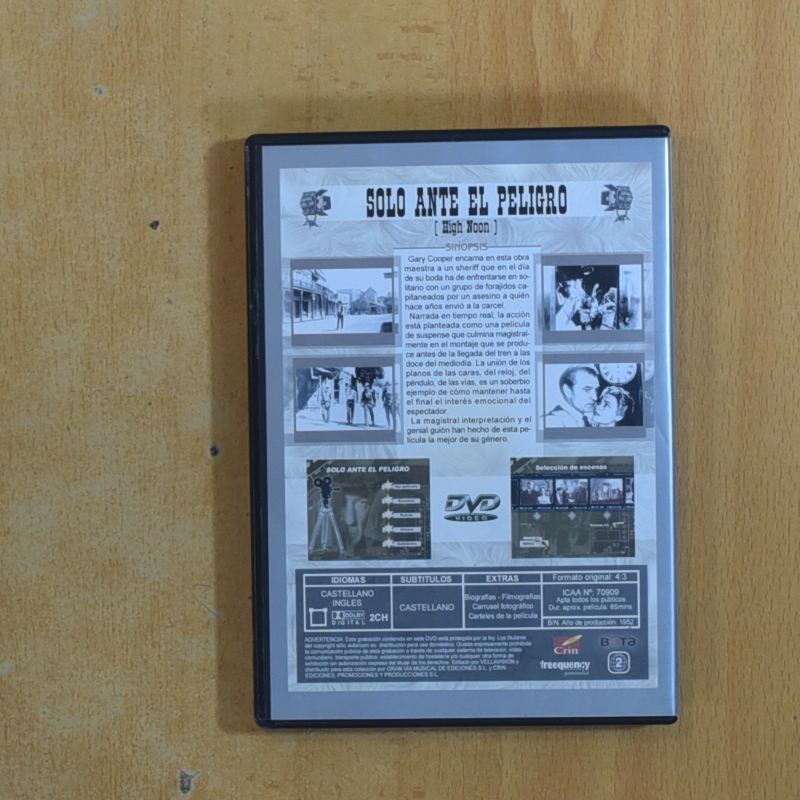 SOLO ANTE EL PELIGRO - DVD