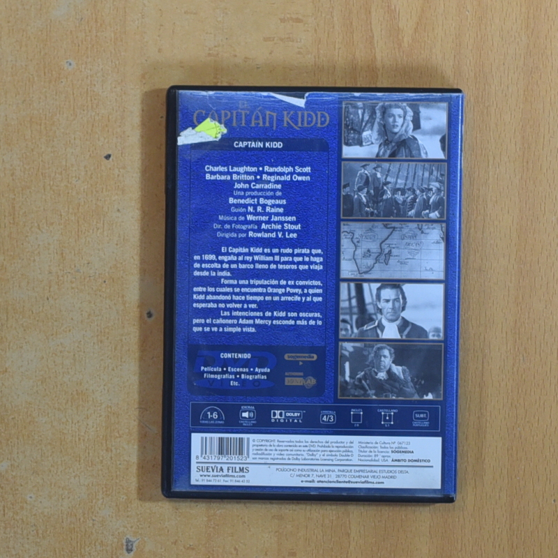 EL CAPITAN KIDD - DVD