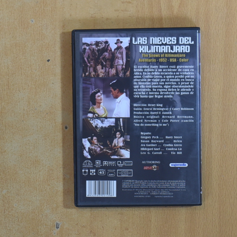 LAS NIEVES DEL KILIMANJARO - DVD