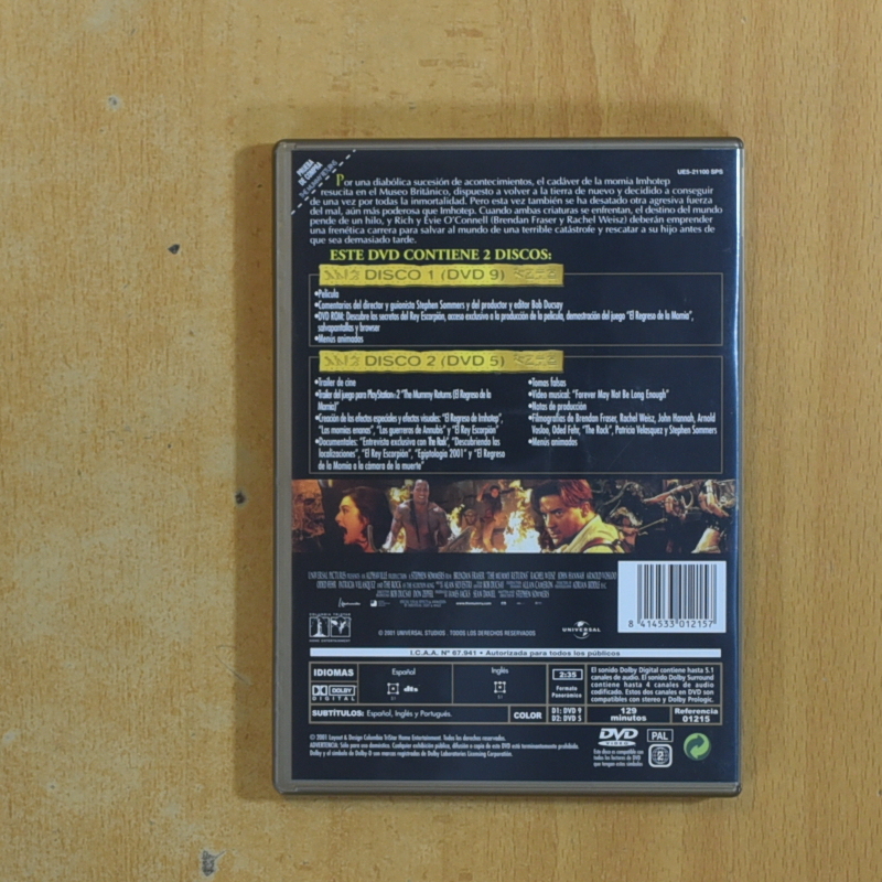 EL REGRESO DE LA MOMIA - DVD