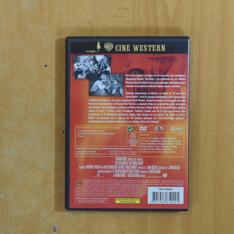 EL TESORO DE SIERRA MADRE - DVD