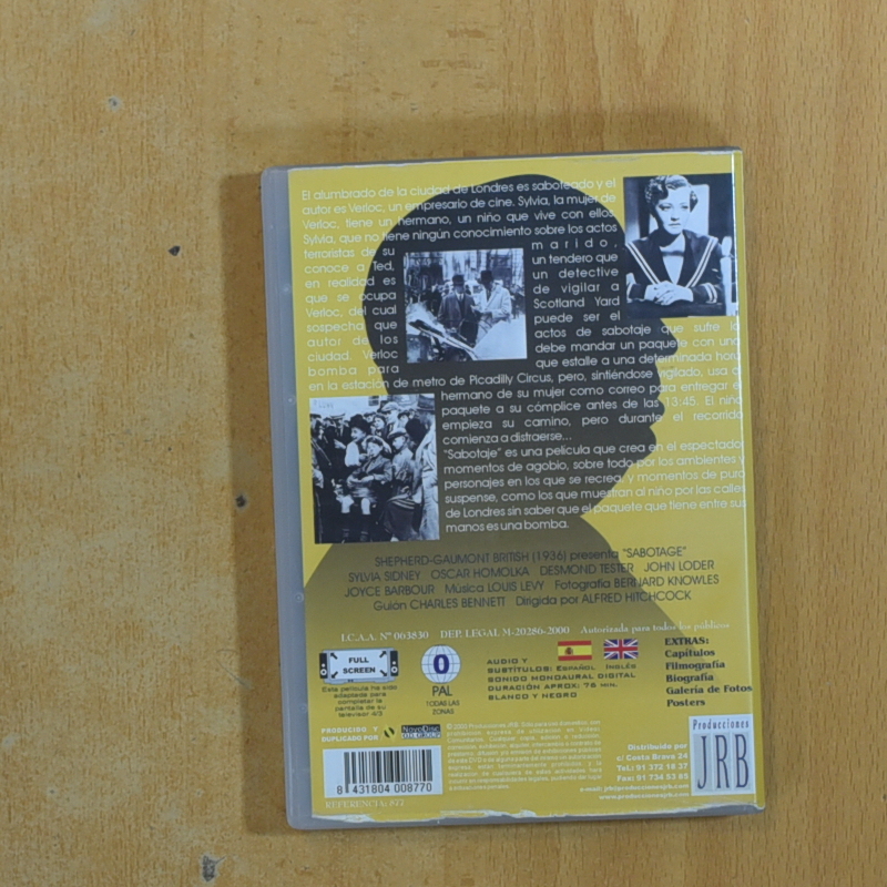SABOTAJE - DVD