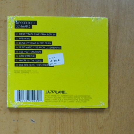 WESSELTOFT SCHWARZ - DUO - CD