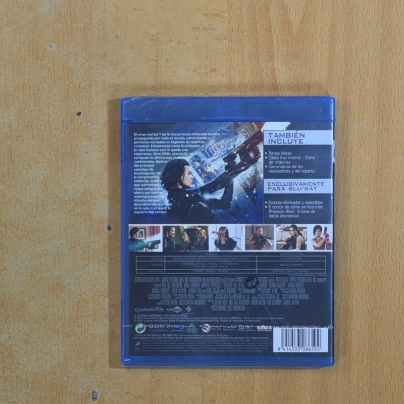 RESIDENT EVIL VENGANZA - BLURAY