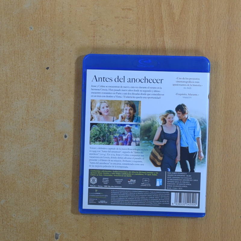 ANTES DEL ANOCHECER - BLURAY