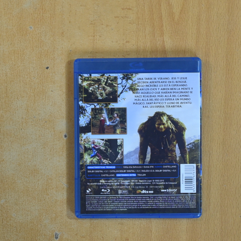 UN PUENTE HACIA TERABITHIA - BLURAY