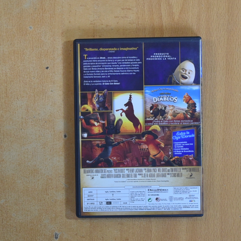 EL GATO CON BOTAS - DVD