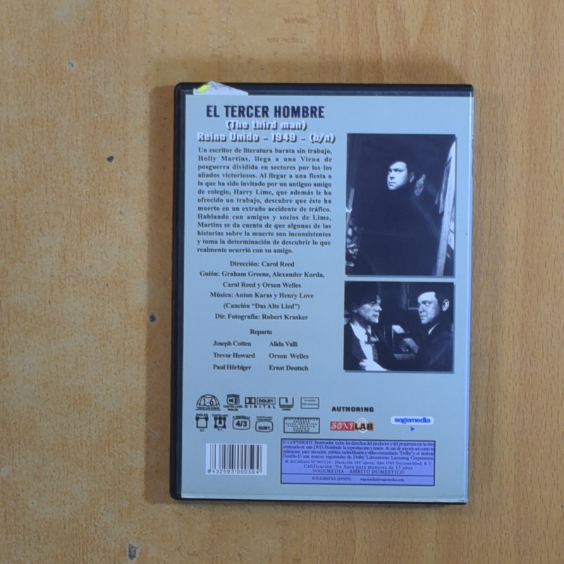 EL TERCER HOMBRE - DVD