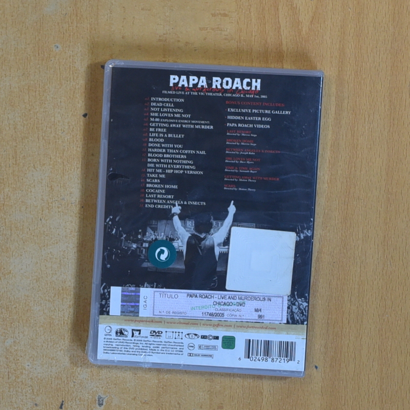PAPA ROACH - DVD