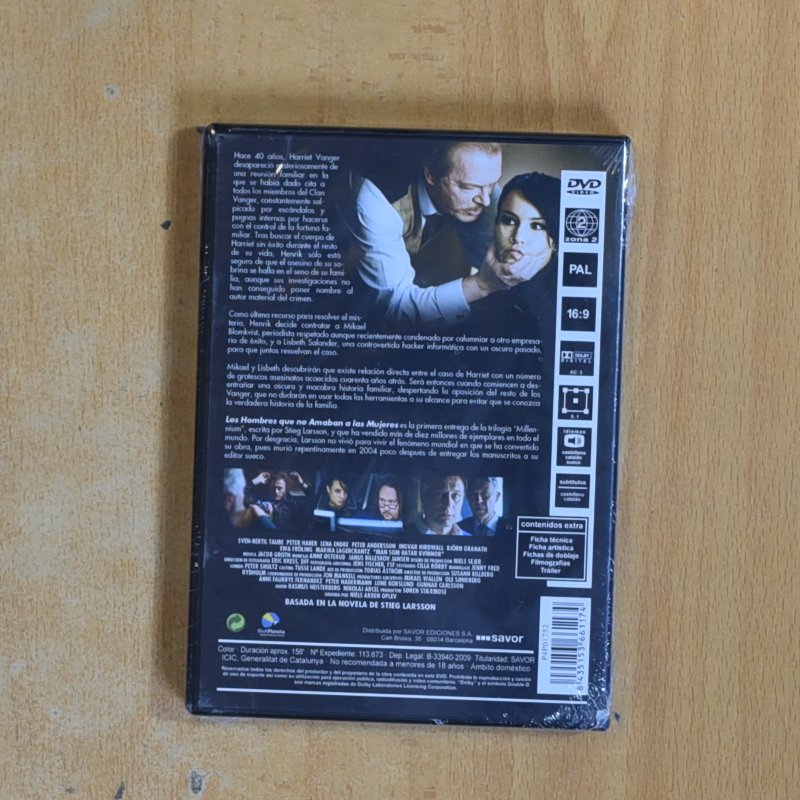 LOS HOMBRES QUE NO AMABAN A LAS MUJERES - DVD