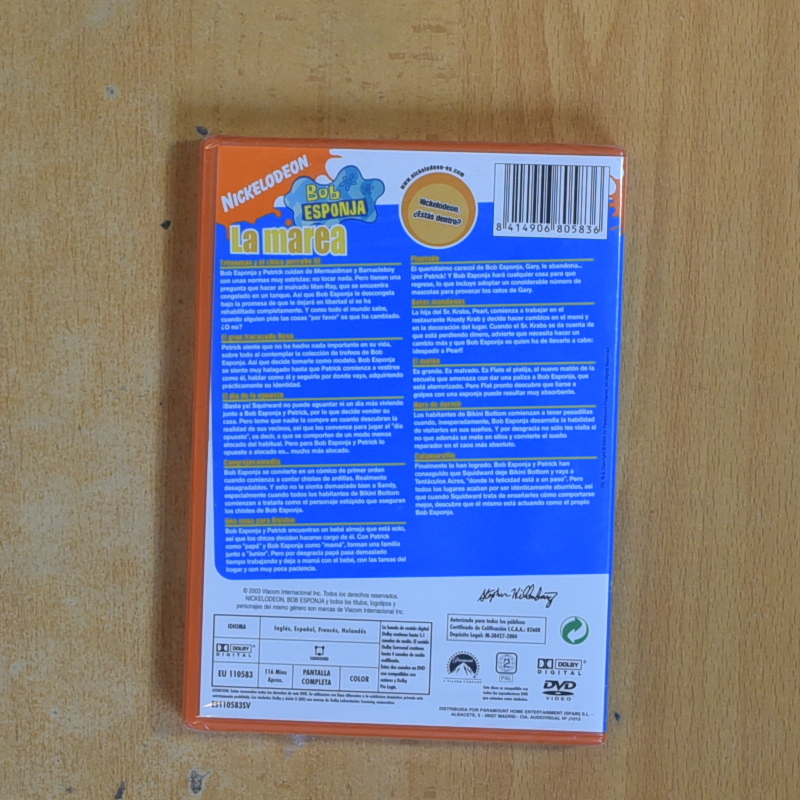 BOB ESPONJA LA MAREA - DVD