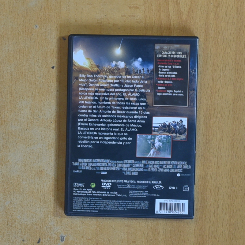 EL ALAMO LA LEYENDA - DVD