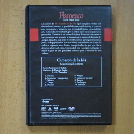 CAMARON DE LA ISLA - LA GENIALIDAD CANTAORA - DVD