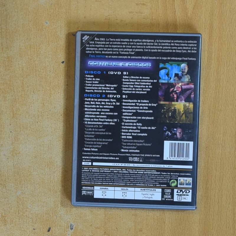 FINAL FANTASY LA FUERZA INTERIOR - DVD